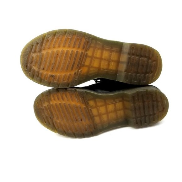 Dr. Martens Black 1490 Mid‎ Calf Virginia Leather Combat Boots 90s Grunge y2k - Picture 9 of 10